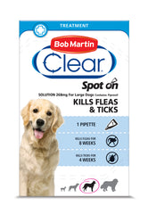 Bob Martin  Flea Clear Spot On Med Dog 1 Tube x10