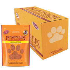 Pet Munchies Ci yn Trin Ckn Chips 8x100g