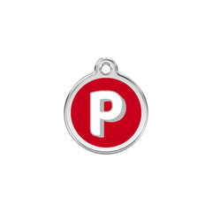 Alphabet Tag Letter P Red - Large