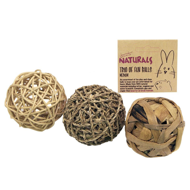 Naturals Trio of Fun Ball Medium PK3