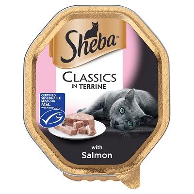 Sheba Tray Classic Terrine Salmon 22x85g