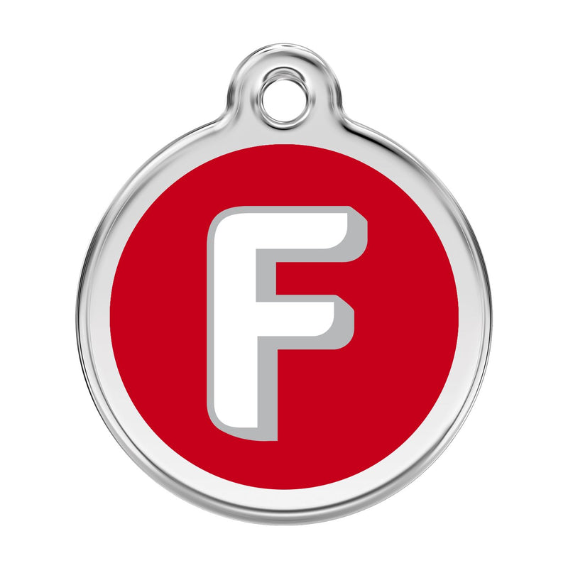 Alphabet Tag Letter F Red - Large