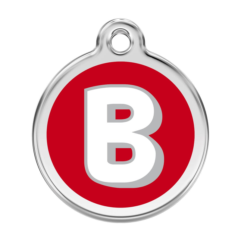 Alphabet Tag Letter B Red - Large