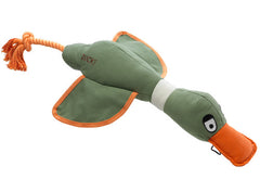 House of Paws - Canvas Duck Thrower Dog Toy Khaki