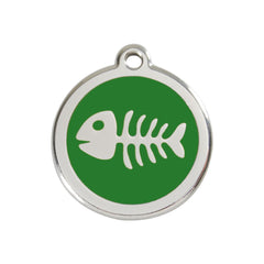 Fish Skeleton Green - Medium