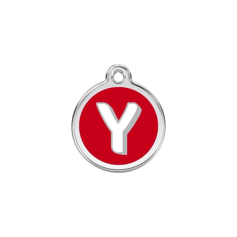 Alphabet Tag Letter Y Red - Large