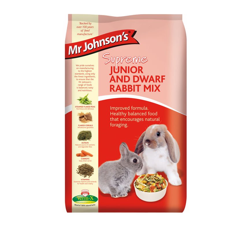 Mr Johnsons Supreme Rabbit Junior & Dwarf - 2.25KG