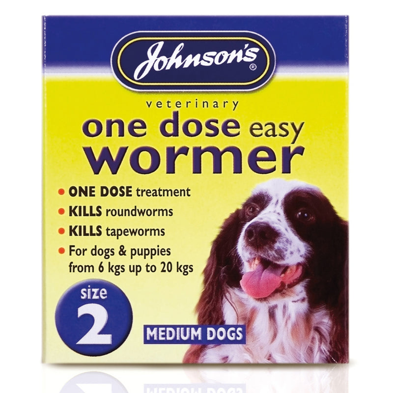 JVP 1 Dose Wormer Dogs Size 2 (6x2 Tablets)