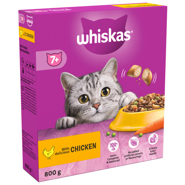 Whiskas Sych 7+ Cyw Iâr 5x800g