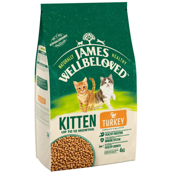 James Wellbeloved Kitten Twrci - 4KG