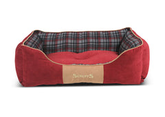 Scruffs Highland Box Bed Red 75x60cm - Large