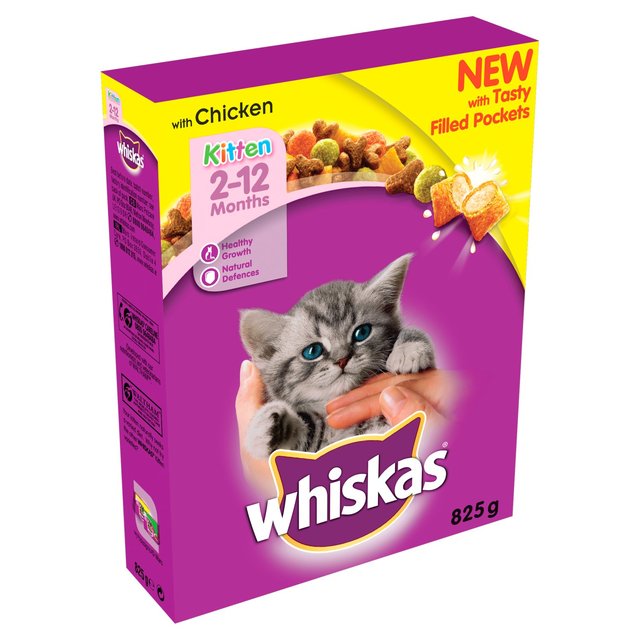 Whiskas Sych 2-12 Mth Kitten Cyw 5x825g