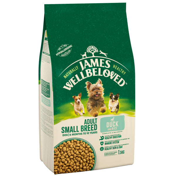 James Wellbeloved Dog Adult Small Breed Duck & Rice - 1.5KG