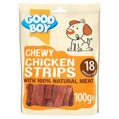 Good Boy Chewy Chicken Strips 10x100g