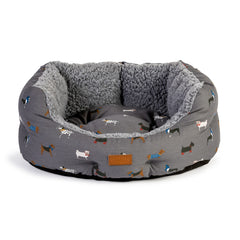 FatFace Marching Dogs Deluxe Slumber Bed - 101cm