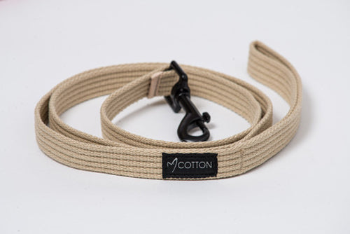 Gor Cotton Leash Large Beige 2.5cm x 140cm