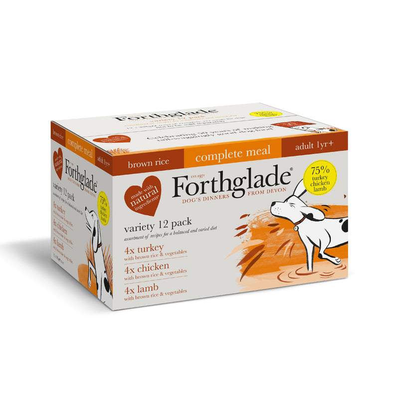 Forthglade Dog Multicase (Turkey, Lamb & Chicken) - 12x395g