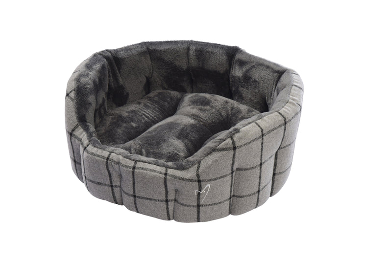 Camden Deluxe Bed Medium 66cm(26")Grey Check