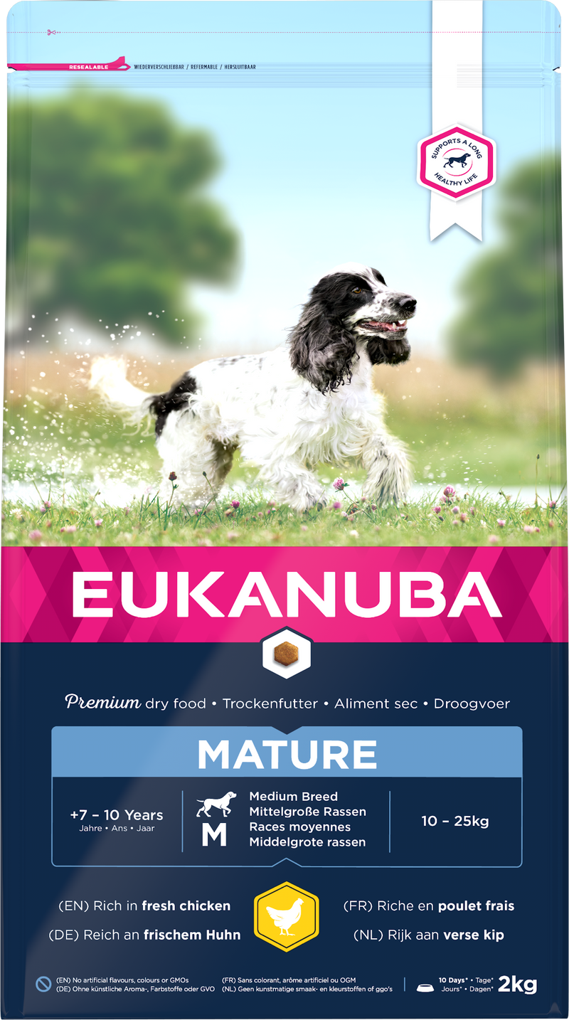 Eukanuba Mature Med Breed Chicken 4x2kg