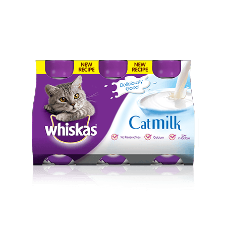 Llaeth Cath Whiskas 5x3x200ml