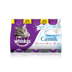 Llaeth Cath Whiskas 5x3x200ml