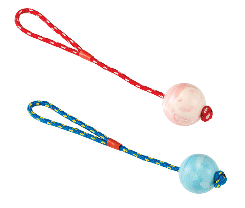 Gor Rubber Rope Ball Small (6.4cm) Pink/Blue