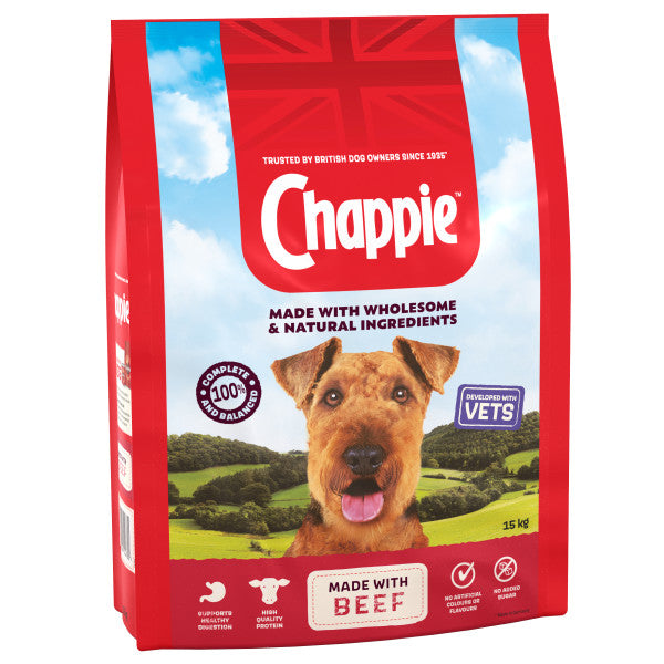 Chappie Dry with Beef & Cereal - 15KG