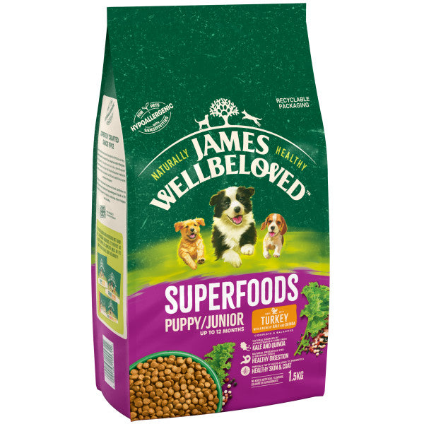 Ci Bach Annwyl James/Superfoods Twrci - 1.5KG