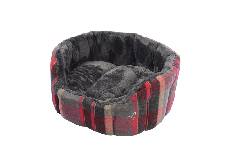 Camden Deluxe Bed Small 56cm(22")Red Check