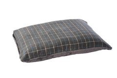 Premium Comfy Cushion Large Grey Check