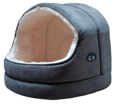 Nordic Hooded Bed Small Grey
