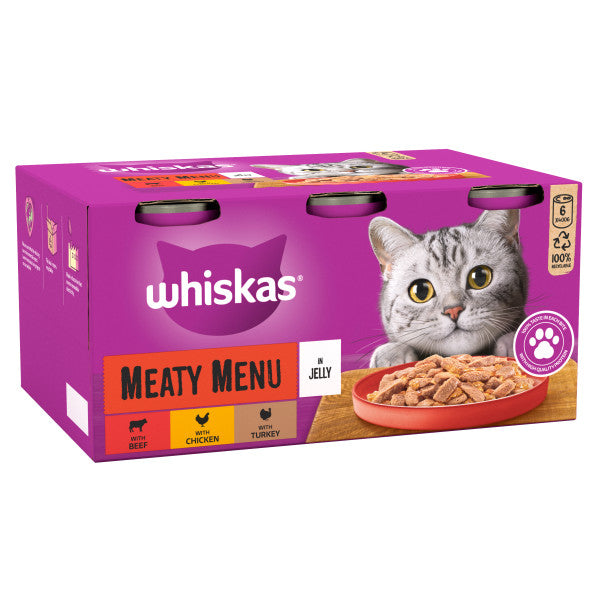 Tuniau Whiskas 1+ Jeli Cig 4x6x400g