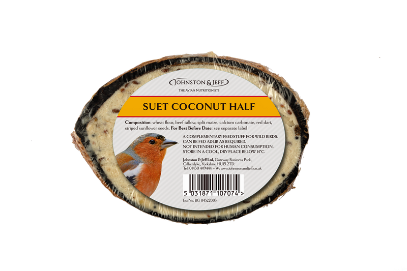 Johnston & Jeff Suet Coconut Half Plain x30