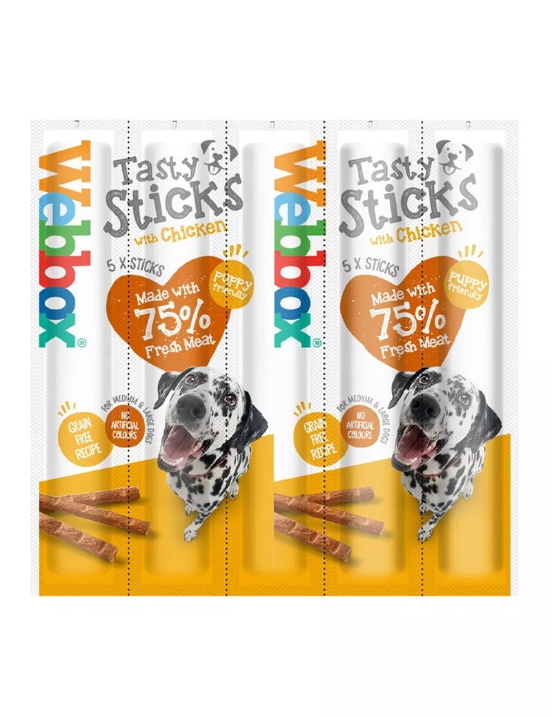 Webbox Tasty Sticks Chicken Large 18x5Pk