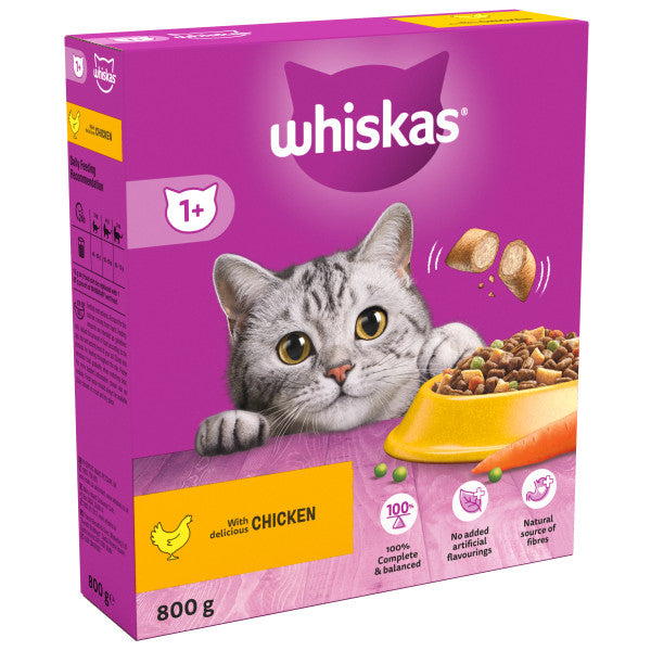 Whiskas Sych 1+ Cyw Iâr 5x800g