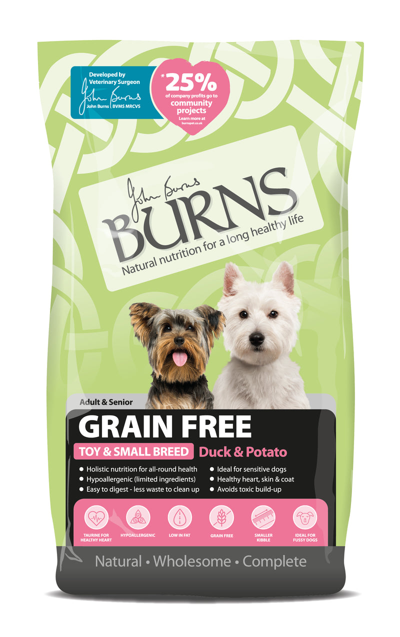 Burns Adult Grain Free Small/Toy Duck - 2KG