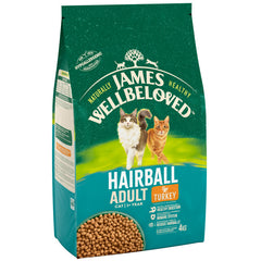 James Wellbeloved Cat Pelen Gwallt Oedolion Twrci - 4KG