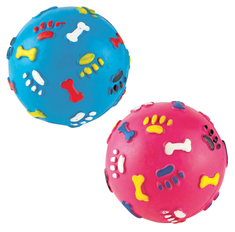 Gor Rubber Giggle Ball (9cm) Pink/Blue
