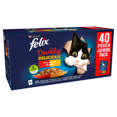 Felix Pouch As Good As It Looks Doubly Delicious Meat 40x100g