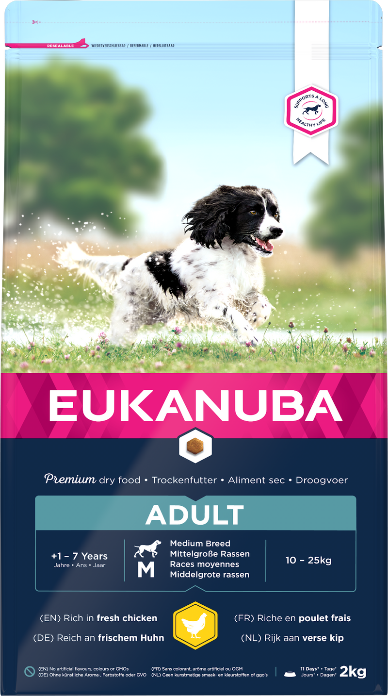 Eukanuba Adult Med Breed Chicken 3x2kg