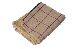 Premium Comfy Cushion Cover Large Beige Check