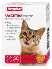 Beaphar WORMclear Cat 2 Tablets x6