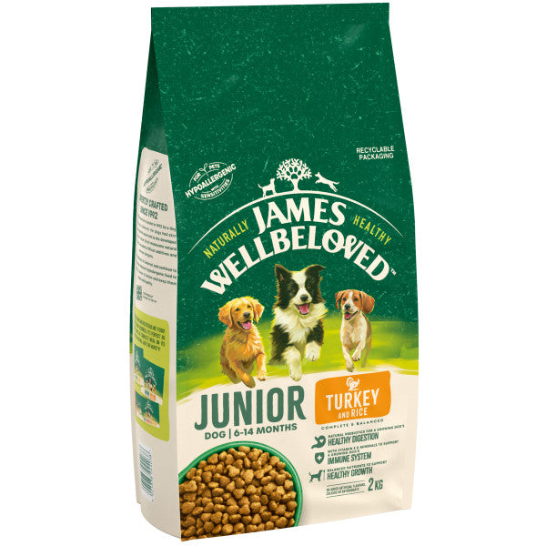 James Wellbeloved Junior Ci Twrci a Reis - 2KG