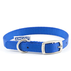 Ancol Nylon Collar Blue 22-26cm