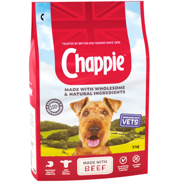 Chappie Dry with Beef & Cereal - 3KG