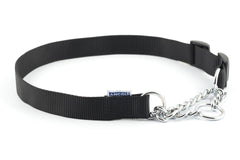 Ancol Nyl Chain Check Collar Black S7-10