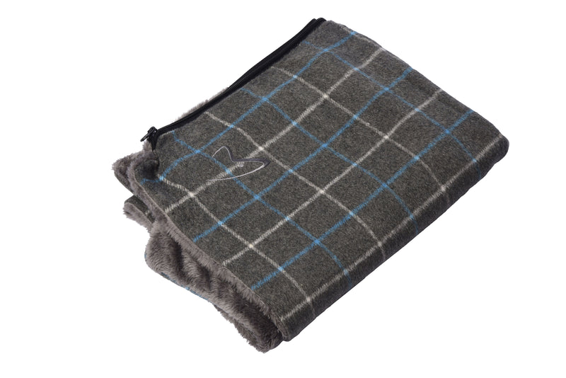 Premium Comfy Cushion Cover Large Grey Check