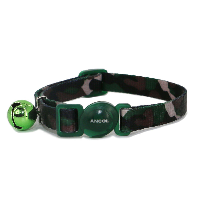 Ancol Cat Camouflage Safety Collar Green