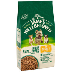 James Wellbeloved Dog Senior Small Breed Turkey & Rice - 7.5KG