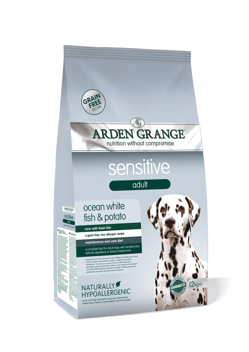 Arden Grange Dog White Fish & Potato Sensitive Adult - 12KG